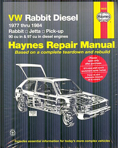 VW Rabbit Diesel: Automotive Repair Manual, 1977 thru 1984 Rabbit - Jetta- Pick-up, 90 Cu in and ...
