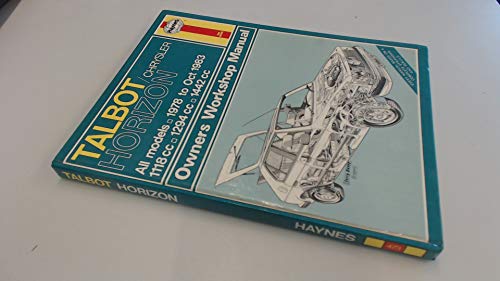 Stock image for Talbot/Chrysler Horizon 1978-83 Owner's Workshop Manual for sale by AwesomeBooks