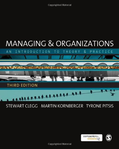 9780857020406: Managing & Organizations: An Introduction to Theory & Practice: An Introduction to Theory and Practice