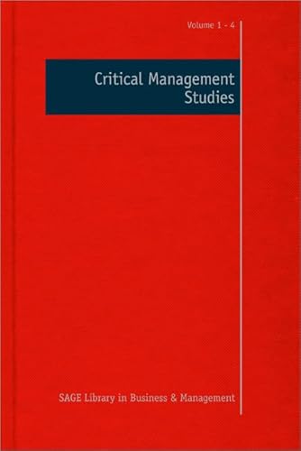 Imagen de archivo de Critical Management Studies (Hardcover) a la venta por CitiRetail