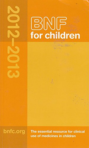 Stock image for BNF for Children 2012-2013 (BNFC) for sale by WorldofBooks