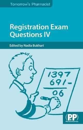 Imagen de archivo de Registration Exam Questions IV (Tomorrows Pharmacist): 4 a la venta por WorldofBooks