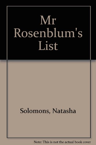 9780857140555: Mr Rosenblum's List