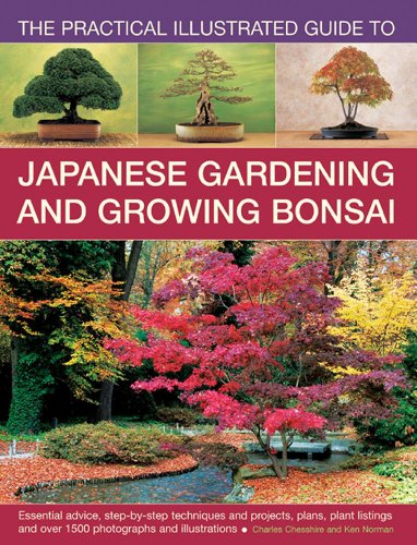 Stock image for The Practical Illustrated Guide to Japanese Gardening and Growing Bonsai: Essential Advice, Step-By-Step Techniques And Projects, Plans, Plant Listings And Over 1500 Photographs And Illustrations for sale by Dream Books Co.