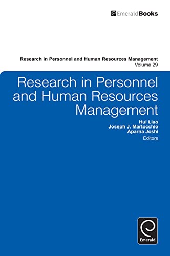 9780857241252: Research in Personnel and Human Resources Management