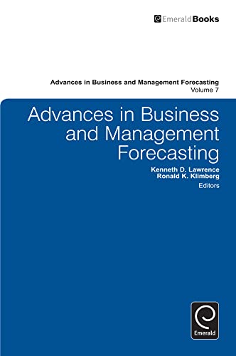 Beispielbild fr Advances in Business and Management Forecasting zum Verkauf von Blackwell's