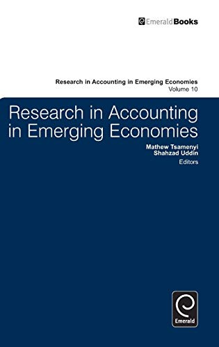 Imagen de archivo de Research in Accounting in Emerging Economies (Research in Accounting in Emerging Economies, 10) a la venta por Phatpocket Limited