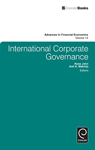 Beispielbild fr International Corporate Governance zum Verkauf von Blackwell's