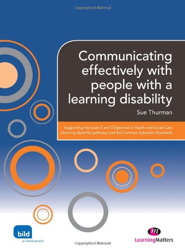 Beispielbild fr Communicating effectively with people with a learning disability (Supporting the Learning Disability Worker LM Series) zum Verkauf von WorldofBooks
