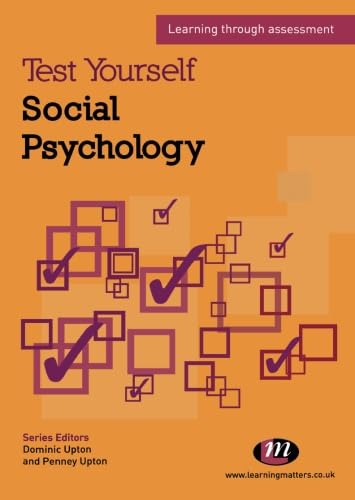 Beispielbild fr Test Yourself: Social Psychology: Learning through assessment: 1668 (Test Yourself . Psychology Series) zum Verkauf von WorldofBooks