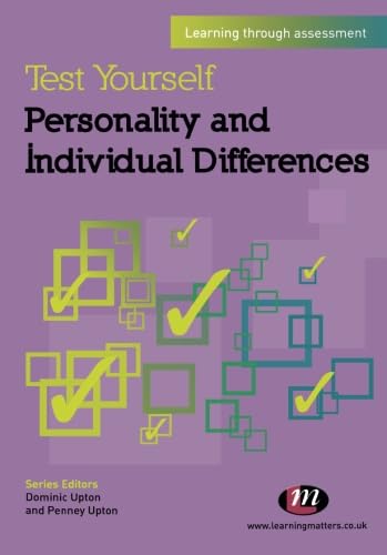 Beispielbild fr Test Yourself: Personality and Individual Differences: Learning through assessment: 1668 (Test Yourself . Psychology Series) zum Verkauf von WorldofBooks