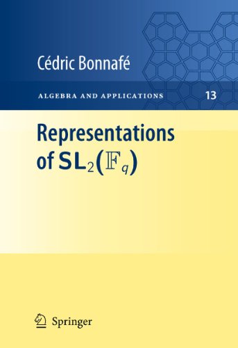 9780857291561: Representations of SL2(Fq) (Algebra and Applications, Vol. 13) (Algebra and Applications, 13)