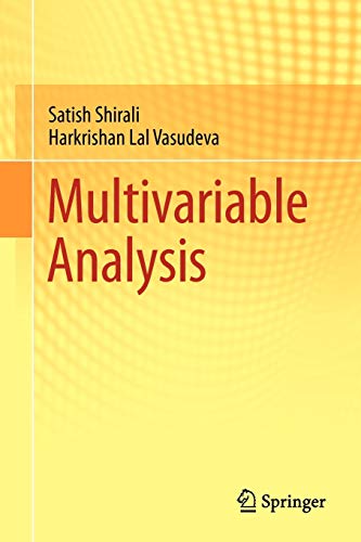 Imagen de archivo de Multivariable Analysis a la venta por Chiron Media