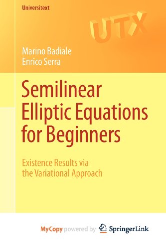 9780857292285: Semilinear Elliptic Equations for Beginners