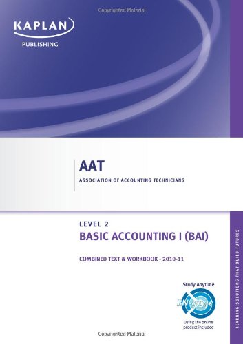 Beispielbild fr Basic Accounting I - Combined Text and Workbook (Aat) zum Verkauf von WorldofBooks