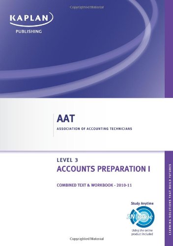 Beispielbild fr Accounts Preparation I - Combined Text and Workbook (Aat) zum Verkauf von WorldofBooks