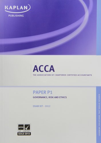 Beispielbild fr P1 Governance, Risk and Ethics - Exam Kit (Acca Exam Kits) zum Verkauf von WorldofBooks