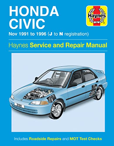 9780857336910: Honda Civic (Nov 91 - 96) Haynes Repair Manual (Paperback)