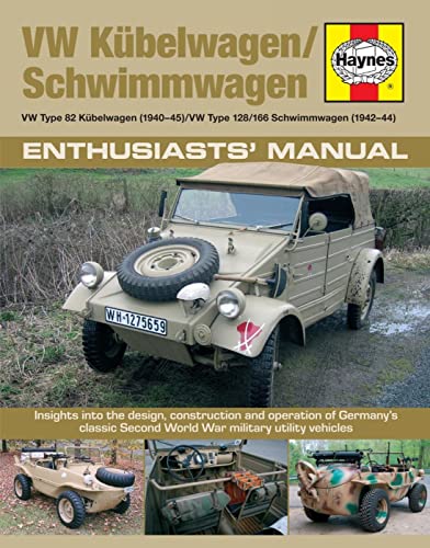 9780857337795: Vw Kubelwagen/Schwimmwagen: Vw Type 82 Kubelwagen 1940-45. Vw Type 128/166 Schwimmwagen 1941-44. Insights into the Design, Construction and Operation ... Second World War Military Utility Vehicles
