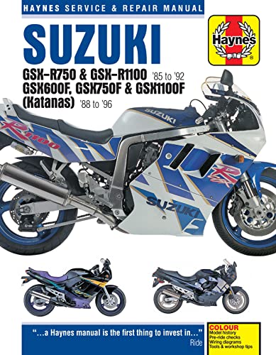 9780857339164: Suzuki GSX-R750 & GSX-RR1100 85 to 92: GSX600F, GSX750F & GSX1100F (Katanas) 8 to 96 (Haynes Service & Repair Manual)