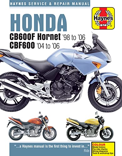Stock image for Honda CB600F Hornet & CBF600 (98 - 06) Haynes Repair Manual for sale by Kennys Bookstore