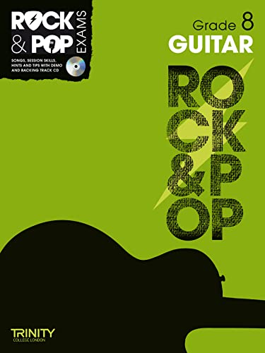 9780857362261: Trinity College London : Rock & Pop Grade 8 For Guitar + Cd