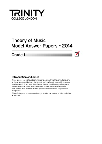 9780857364234: Trinity College London Music Theory Model Answer Papers (2014) Grade 1: Theory Exam Preparation