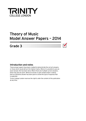 9780857364258: Trinity College London Music Theory Past Papers (2014) Grade 3: Theory Exam Preparation