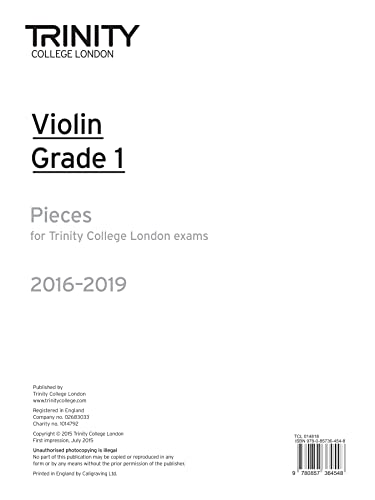 Stock image for Violin Exam Pieces Grade 1 2016-2019 (Part Only) (Trinity Repertoire Library) for sale by Orbiting Books