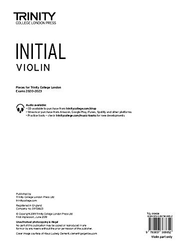 Imagen de archivo de Violin 20202023 Initial Part Only a la venta por GreatBookPrices