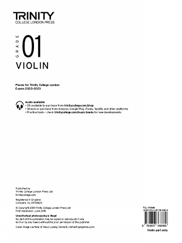 Beispielbild fr Violin 20202023 Grade 1 Part Only zum Verkauf von GreatBookPrices