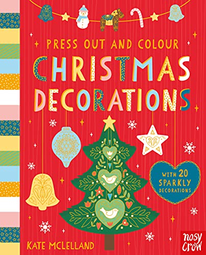 Imagen de archivo de Press Out and Colour: Christmas Decorations a la venta por WorldofBooks