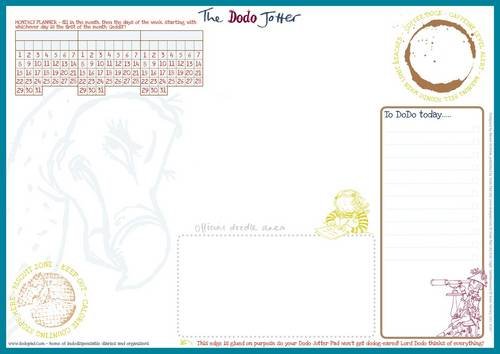 Beispielbild fr The Dodo Jotter Pad - A3 Desk Sized Jotter-Scribble-Doodle-to-Do-List-Tear-Off-Notepad zum Verkauf von Blackwell's