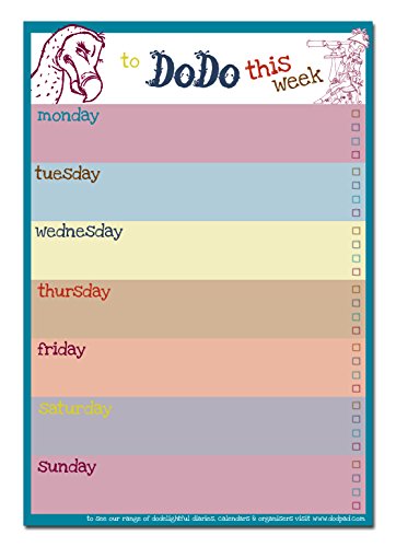 9780857700834: Dodo Weekly to Do Do Reminder List Planner Pad - Classic: 52 Pages for a Year's Worth of Memos, Notes and Vital Reminders to Plan and Do This Week