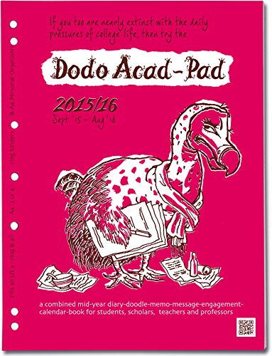 9780857700902: Dodo Acad-Pad A4 2/4 Ring/Us Letter 3-Ring/Filofax-Compatible Universal Diary Refill 2015 - 2016 Week to View Academic Mid Year Diary: A Combined ... for Students, Teachers and Scholars