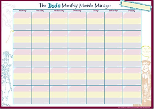 9780857701015: The Dodo Monthly Muddle Manager Pad - A3 Desk Sized Monthly-Calendar-Jotter-Doodle-Tear-off-Notepad (Dodo Pad)
