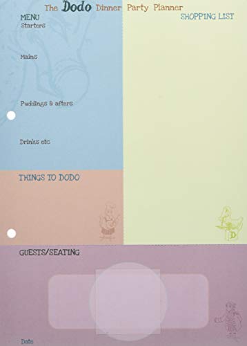 9780857701039: Dodo Dinner Party Planner Pad: Plan the Perfect Dinner Party with This Menu-Shopping-List-Seating-Plan-Checklist-Things-to-Do Pad