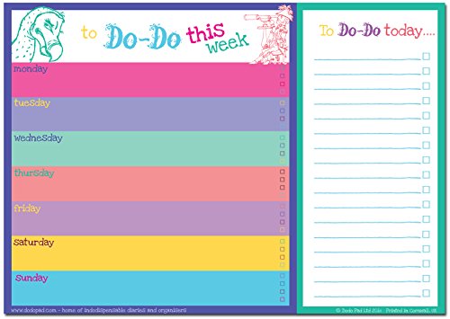 Beispielbild fr Dodo Daily to Do List Notepad (A4) Bright: 52 Sheets for Daily /Weekly to Do Lists and Notes, Perforated Between the Lists Sections So That Completed . be Torn off and Refreshed (TDLB) (Dodo Pad) zum Verkauf von Monster Bookshop