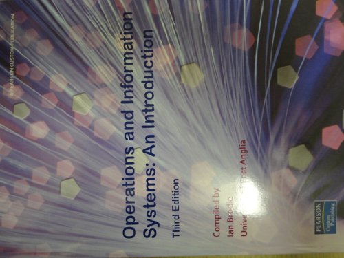 Immagine dell'editore per Operations and Information Systems: An Introduction venduto da Phatpocket Limited