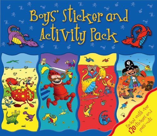 Beispielbild fr Summer Holiday Sticker Pack Boys - Dinosaurs, Vehicles, fun, 4 Great Books in a Wallet pack - Igloo Books Ltd (Sticker Activity Wallet) zum Verkauf von AwesomeBooks