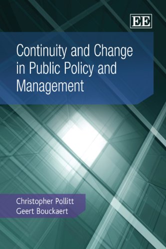 Stock image for Continuity and Change in Public Policy and Management for sale by Better World Books Ltd