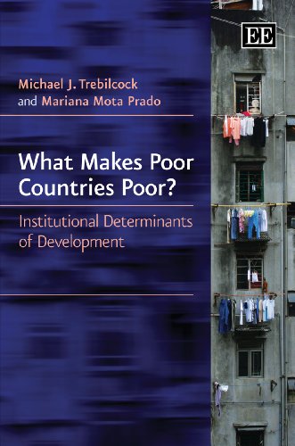 Imagen de archivo de What Makes Poor Countries Poor? : Institutional Determinants of Development a la venta por Better World Books