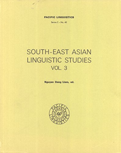 9780858831773: South-East Asian Studies, Vol. 3 (Pacific Linguistics, C-45)