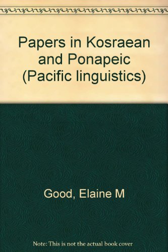 9780858833906: Papers in Kosraean and Ponapeic (Pacific linguistics)