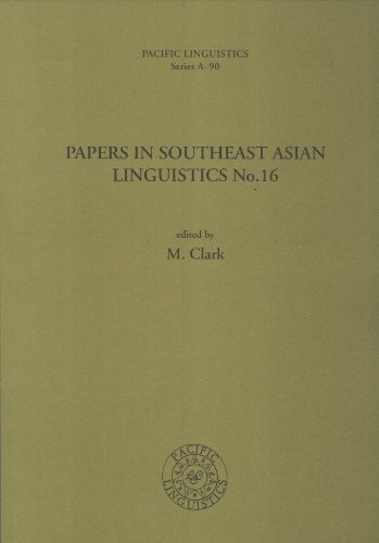 9780858834668: Papers in Southeast Asian Linguistics No. 16 (Pacific Linguistics, A-90)