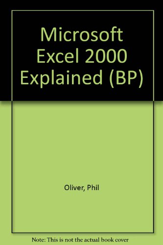 Stock image for Microsoft Excel 2000 Explained (BP) for sale by Reuseabook