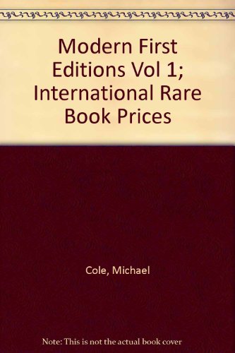 Modern First Editions Volume 1