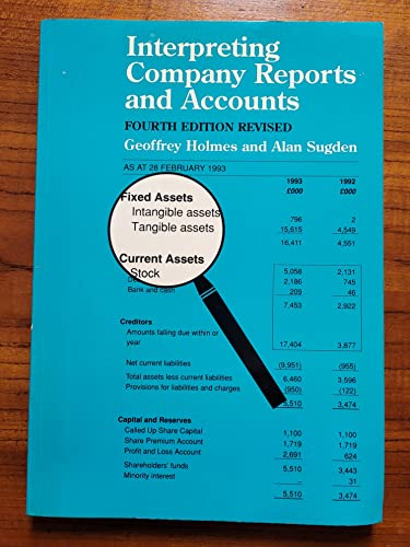 Interpreting Company Reports and Accounts (9780859418928) by Geoffrey Holmes; Alan Sugden