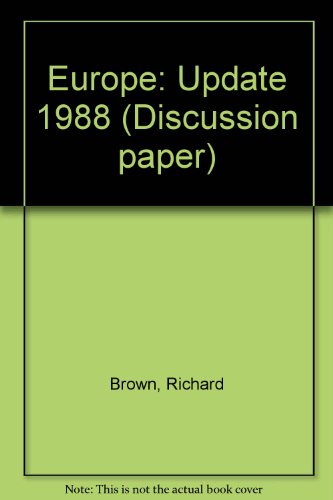 Europe: Update 1988 (9780859461955) by Brown, Richard