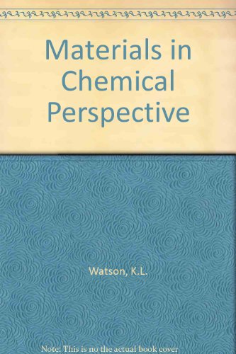 Imagen de archivo de Materials in Chemical Perspective a la venta por WeBuyBooks